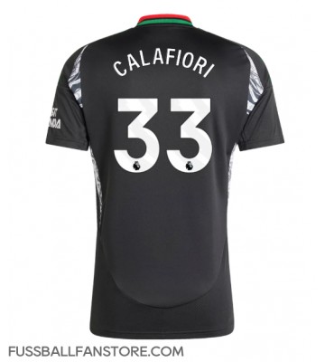 Arsenal Riccardo Calafiori #33 Replik Auswärtstrikot 2024-25 Kurzarm